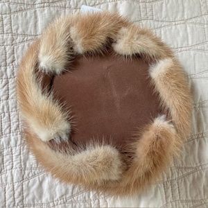 CONRAD & CHANDLER vintage mink tail hat